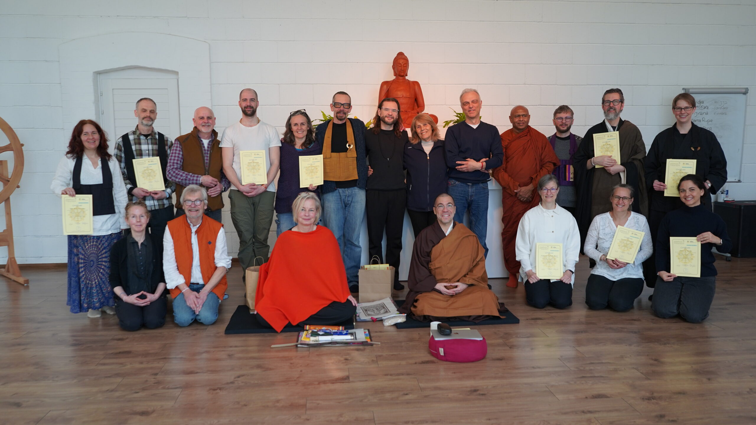 The European Buddhist Chaplaincy Training Programme concluded with a ceremony